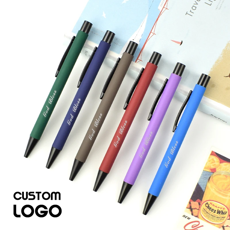 Custom Ballpoint Pen Personalized Laser Engraving Business Advertising Gifts Pens For Writing School Stationery Office Supplies