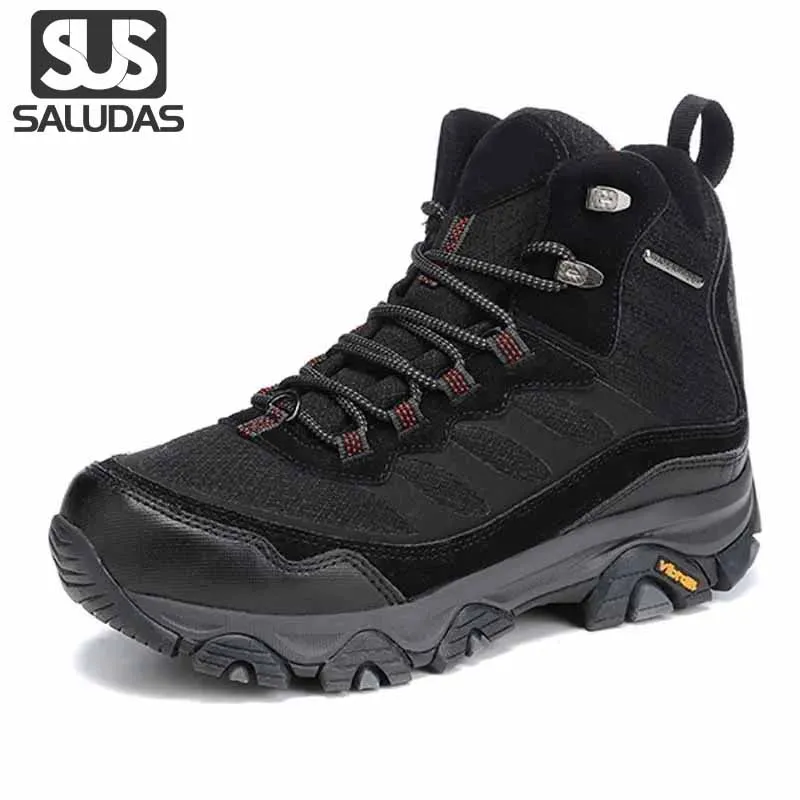 

SALUDAS Trekking Boots Men's Special Forces High-gang Tactical Army Training Desert Outdoor Hiking Cotton Shoes Hiking Boots Man