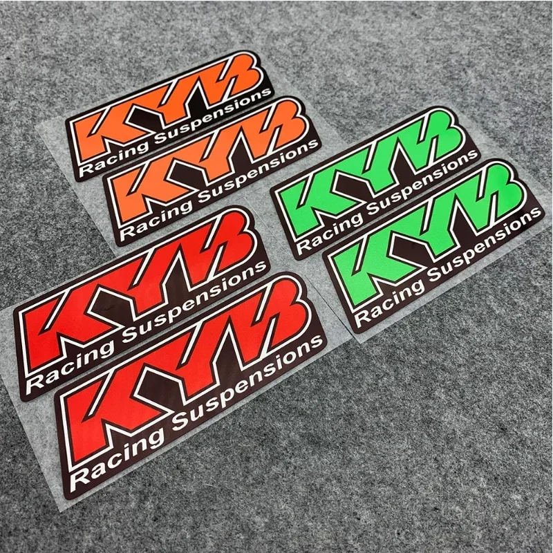 1 Pair PVC Reflective Motorcycle Stickers KYB Fork Shock Absorber