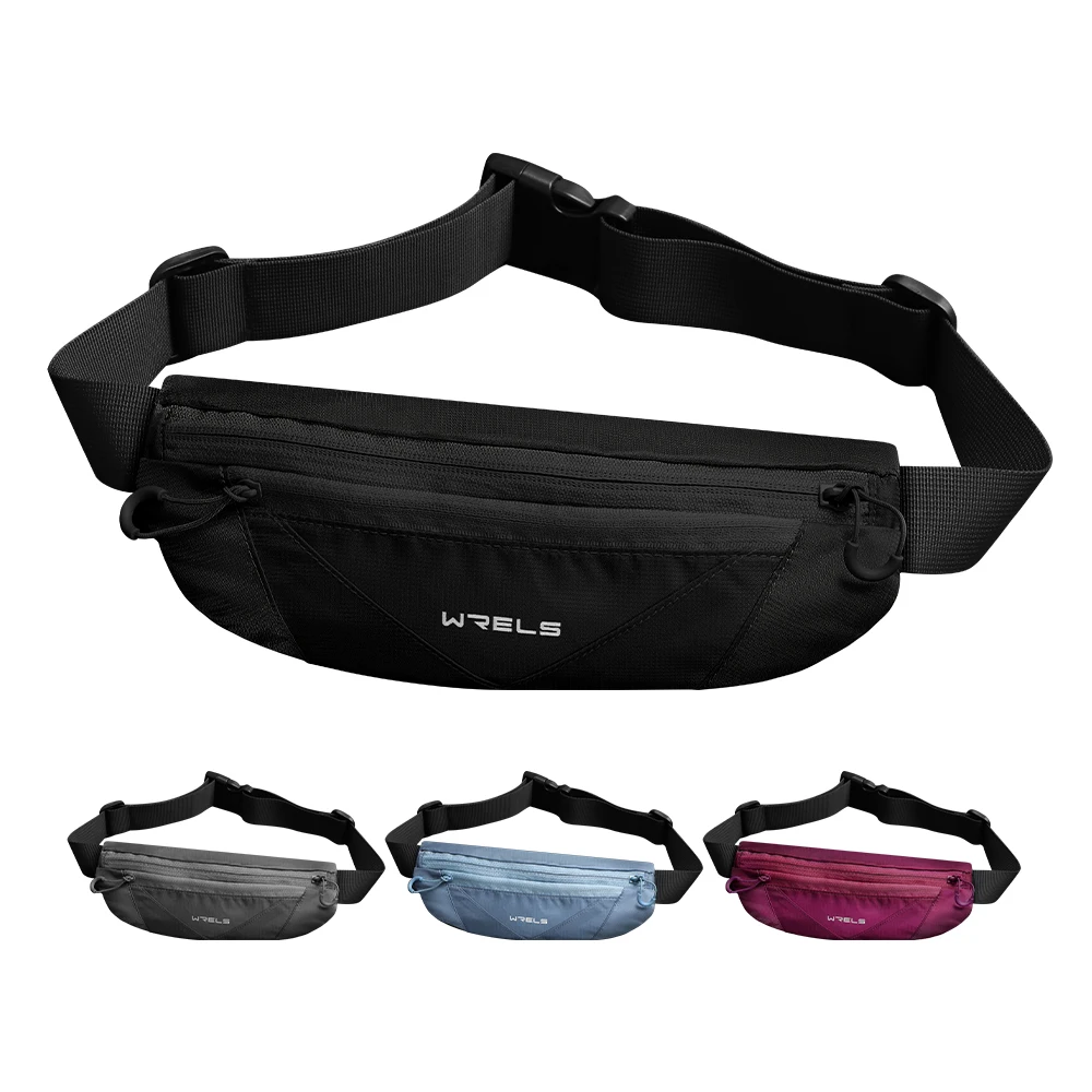 WRELS Man/Woman Running Sports Belt Wasit Pack Pockets Marathon Jogging Bag Outdoor Sports Cycling Phone Waist Bags Waterproof 6