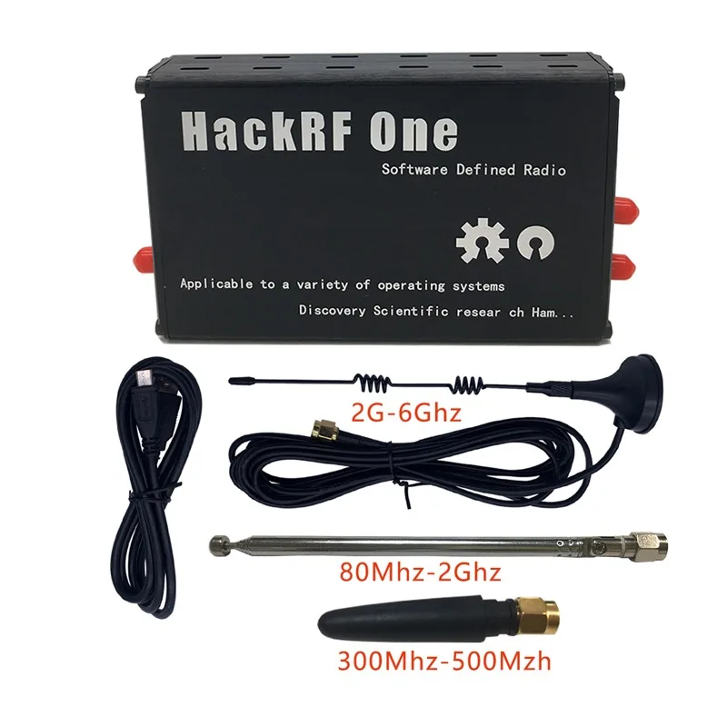 

1 МГц-6 ГГц HackRF One программно определяемое радио SDR и антенны комплект корпуса из алюминиевого сплава