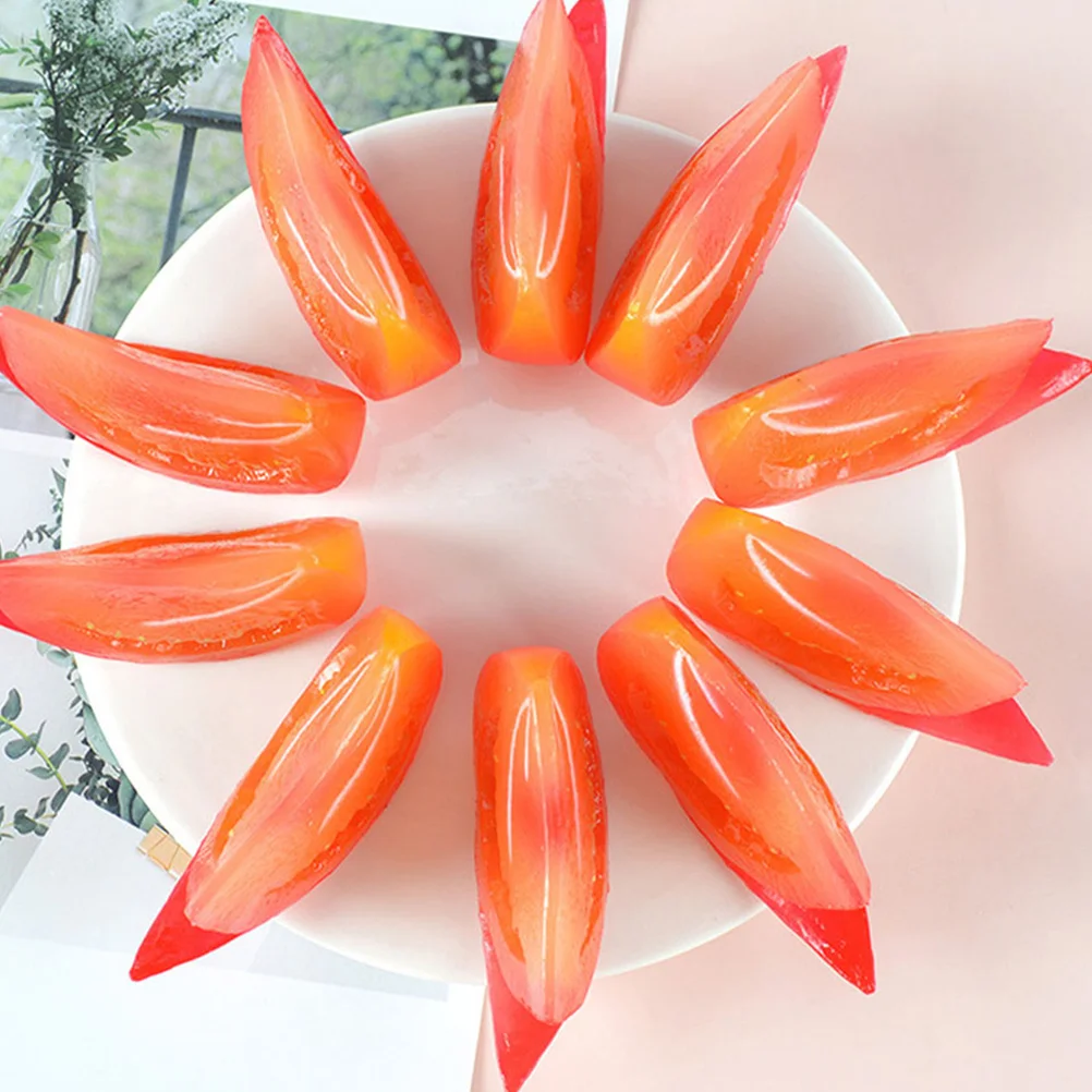 

4 шт. реалистичные декоративные растительные поддельные декоративные модели овощей реалистичные декоративные ломтики овощей реквизит для фото