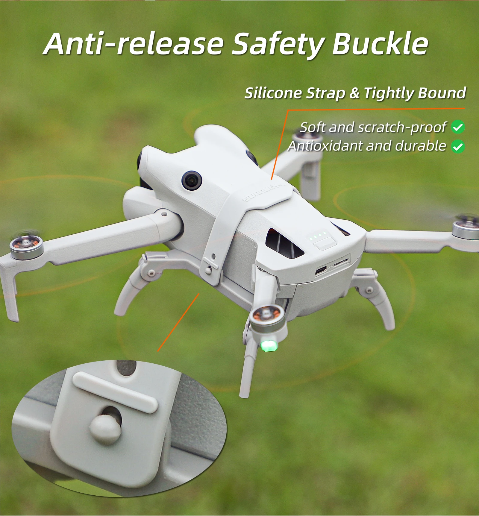 Pieds Araignée Rehausseurs pour Drone DJI Mini 3 Pro - 30mm