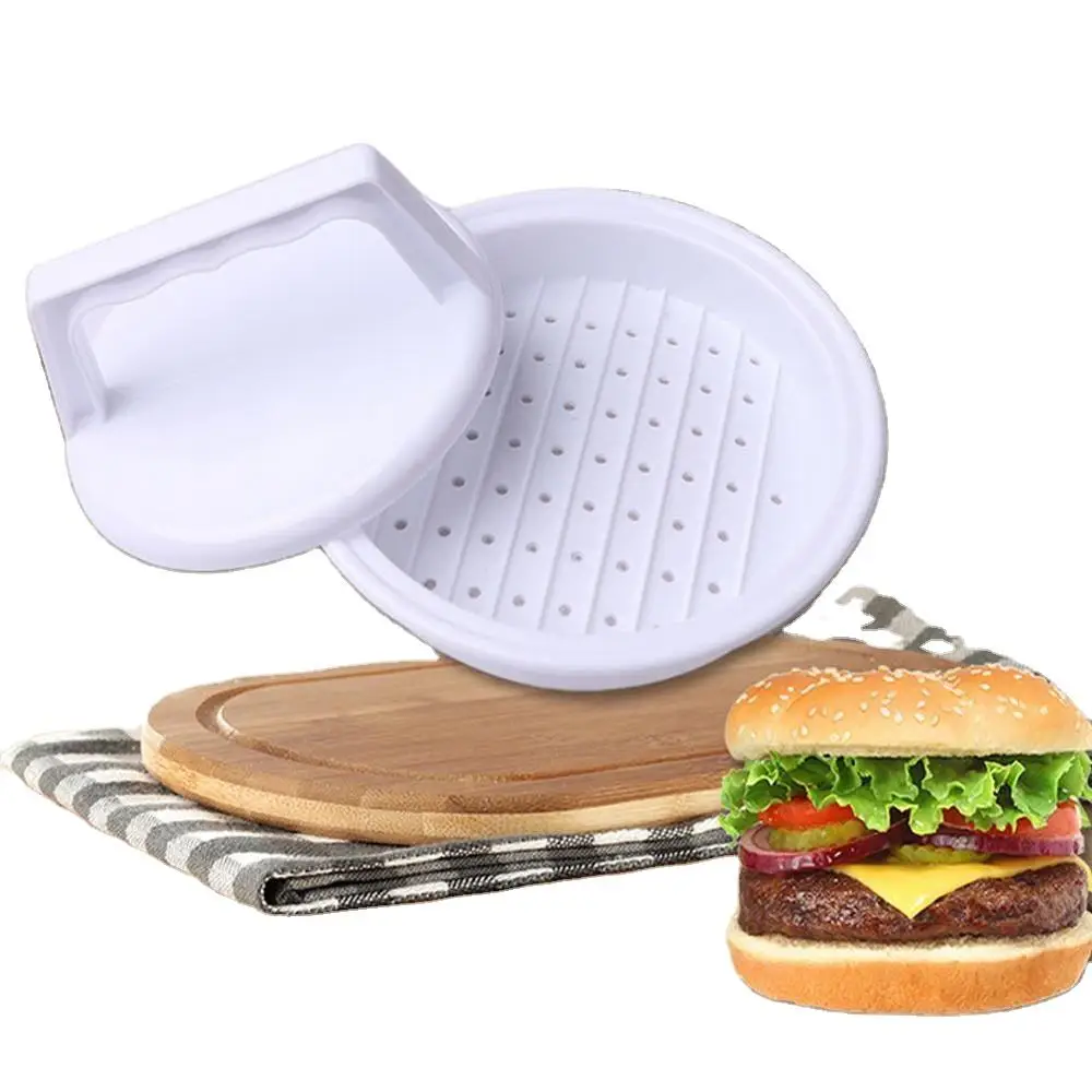 1 pezzo Pressa per hamburger in plastica, pressa per hamburger ripieni, stampo per carne per griglia, barbecue, feste, utensile da cucina per hamburger - immagine 6