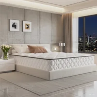 AUTHMIC 7-зонный пружинный матрас с карманными пружинами из натурального латекса, пена с эффектом памяти, 140x200 см, 90x200 см, ортопедическая кровать с поддержкой спины — изображение 2