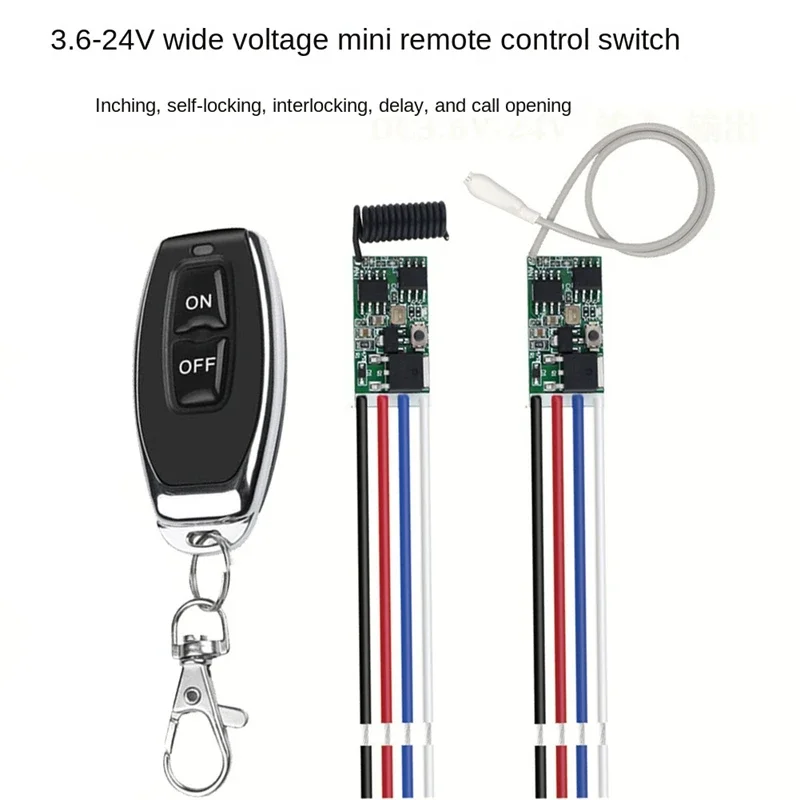 433MHz RF Wireless Remote Control Switch – Relay Module DC 12V for Electric Locks & Devices
