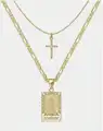 Gold Letter Cross J