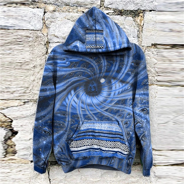 Psychedelic Eye Pattern Hoodie Fashion Trend Long Sleeve 3D Printed New In Hoodies Mens Streetwear Personalization Sweatshirts 2