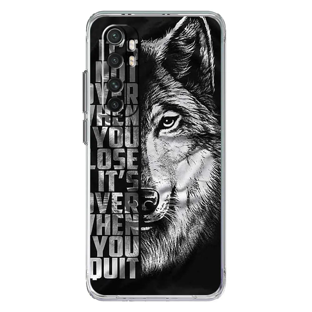 Wolf Design Soft Clear Phone Case