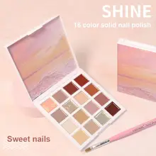 

16 Colors Soild Nail Gel Palette Oil Painting Gel UV LED Jelly Phototherapy Gel Drawing Nail Art Design Nails Gel Polish TSLM1