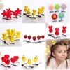 Kawaii Animal Chick Duck Bunny Bear Hair Clips For Girls Women  Toddler Kid Fun Hairpins Cute Sunflower Hair Barrettes Baby Gift 1