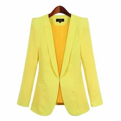 Plus Size Business Suits Women Hidden Breasted Blazers 2022 Spring Autumn New Solid Colors Long Sleeve Blazer Office Work Wear