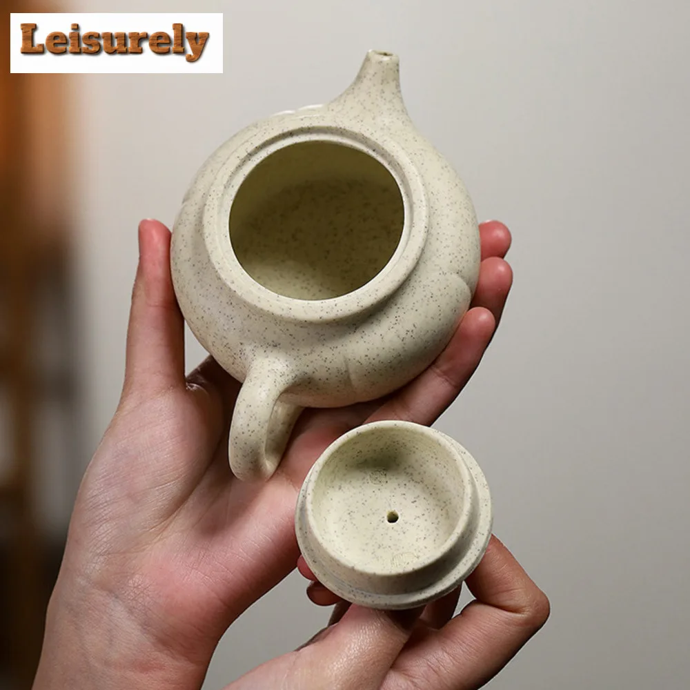 Traditional Yixing Purple Clay Teapots Handmade Pot Raw Ore  White Jade Segment Mud Tea Maker Kettle with Filter Zisha Tea Set