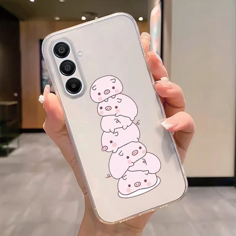 Transparent Cartoon Flower Soft TPU Shockproof Butterfly Phone Case