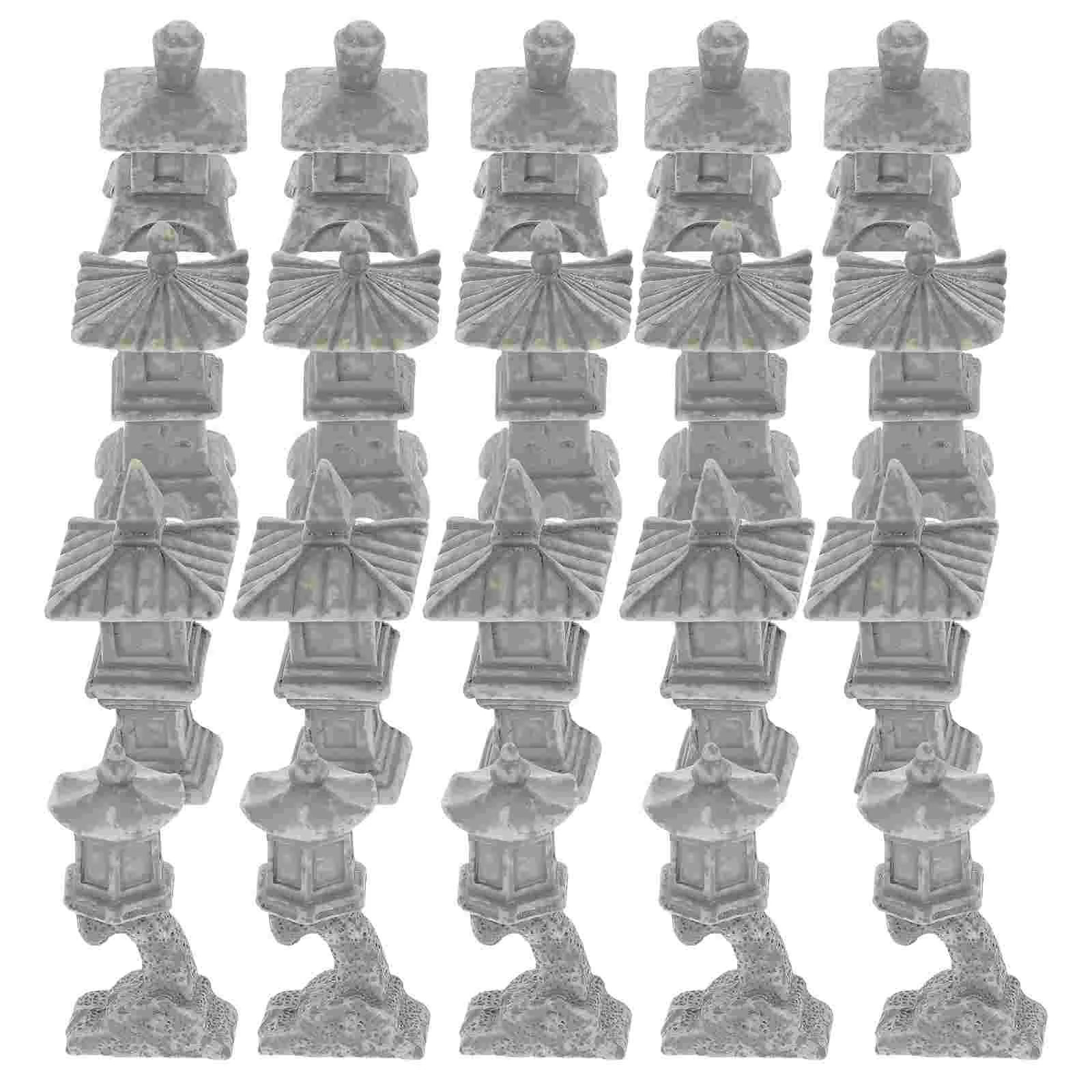 

Vintage Decor Miniature Stone Lantern Pagoda Statues Fake Underwater Decoration Garden Adorable