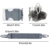 3pcs/set Body Scrubber Set Back Scrubber Bath Glove Shower Brush Exfoliating Scrub Sponge Loofah Dead Skin Removal Bathing Tools 6