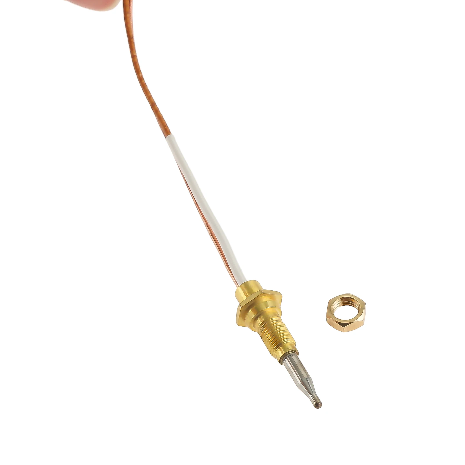 Gas Thermocouple Valve 1pc 60 cm Gas Thermocouple M6 x 0.75 Universal Fireplace Parts for Fireplace Gas Stove Heating Burner gas thermocouple valve