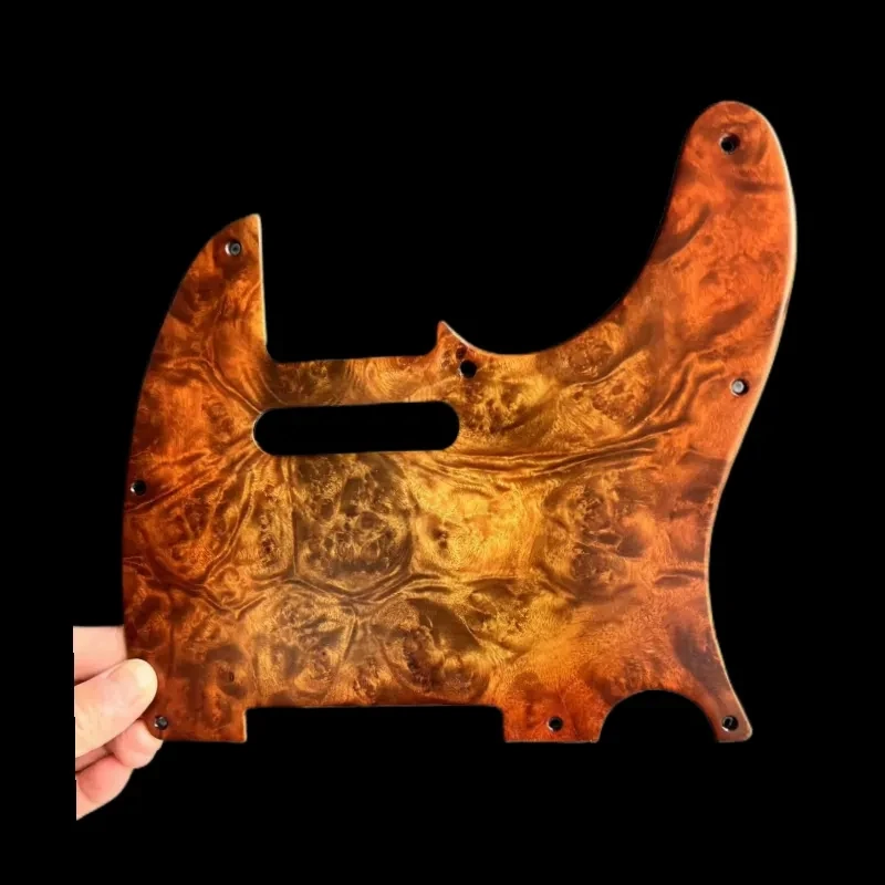 

NEW Bird's eye Telecaster PICKGUARD для брызговиков стандарта США Tele Guitar 3 Ply 8 Hole
