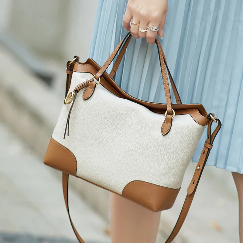 

Limited English Style Women Bag First Cow Leather Original Classical Skin Shopping Bags Big Purses #SC1568