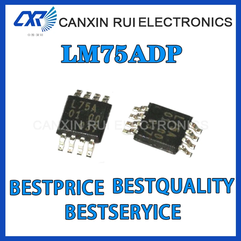 

100% new original LM75ADP screen printing L75A MSP8 digital temperature sensor chip