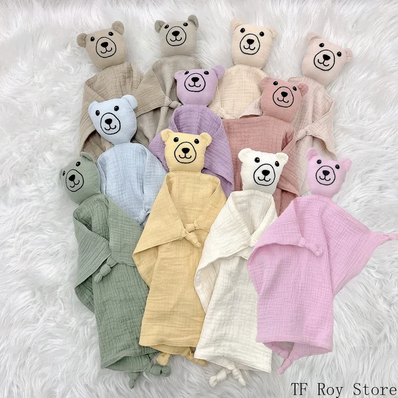 Baby Comforter Cute Baby Rabbit Cat Muslin Towel Soft Cotton Sleeping Dolls Soothing Cloth Blanket Newborn Appease Towel Bibs cotton towel,cotton muslin blanket,cotton blanket,swaddle blanket,cotton swaddle,cotton gauze blanket