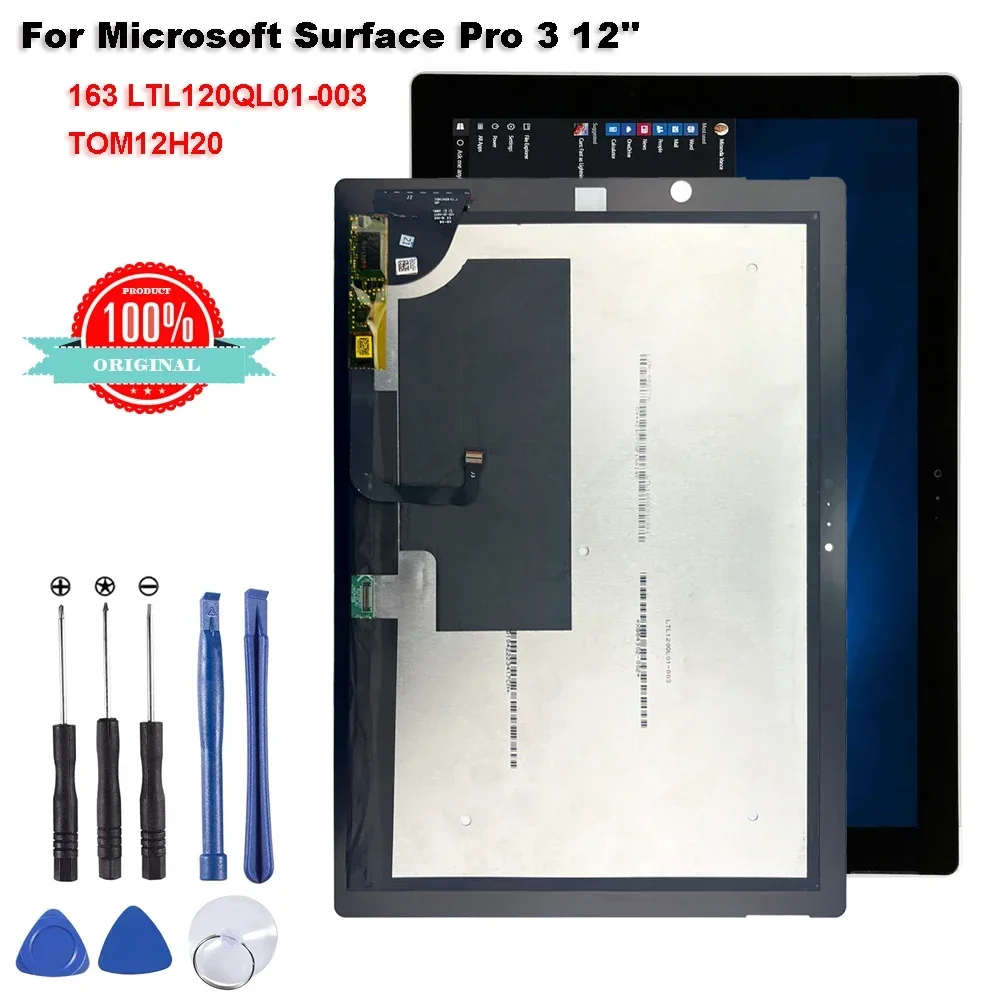 Aaa + Originale Per Microsoft Surface Pro 3 Pro3 1631 Display Lcd Touch Screen Digitizer Assembly Per Sostituzione Lcd Surface Pro 3