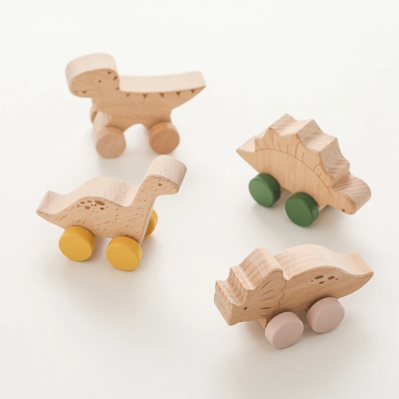 Building Blocks Wooden Toys Wooden Blocks Baby Dinosaur Car Montessori Education Toys From 3 5 Years for Children