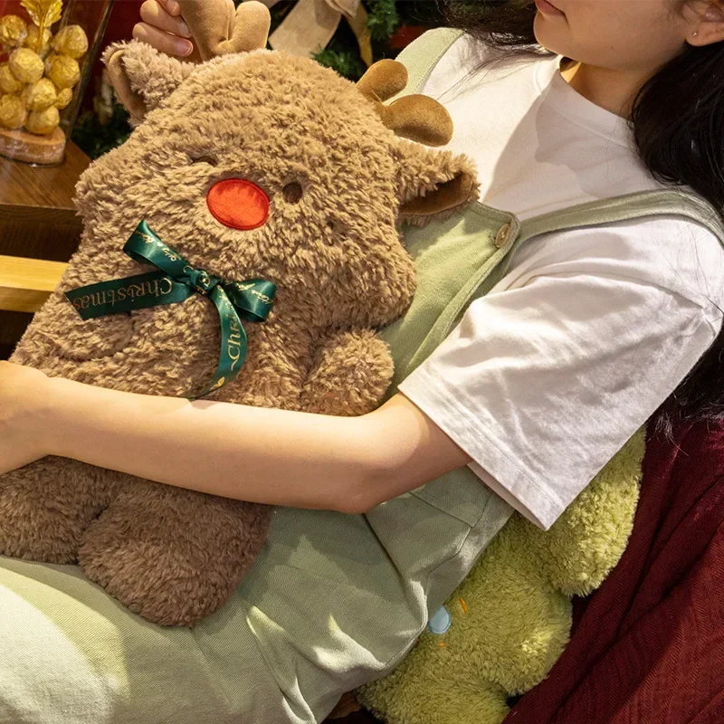 45cm 산타 클로스 크리스마스 트리 플러시 장난감 크리 에이 티브 인형 소파 쿠션 침실 베개 장식품 장식 생일 선물