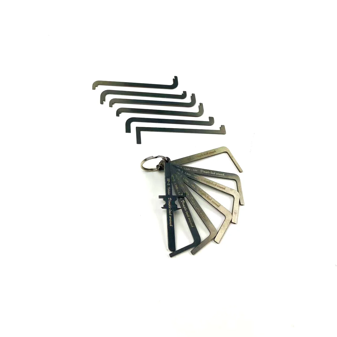Lock Pick Tools Locksmith Lock Pick Tension Wrench Tool Push Rod for Lock Stainless Steel Hard Tension Bars Lock Picks