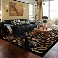 Nordic Luxury Leopard Large Area Carpets Living Room Decoration Carpet Washable Rugs for Bedroom Home Decor Mat Lounge Rug 1