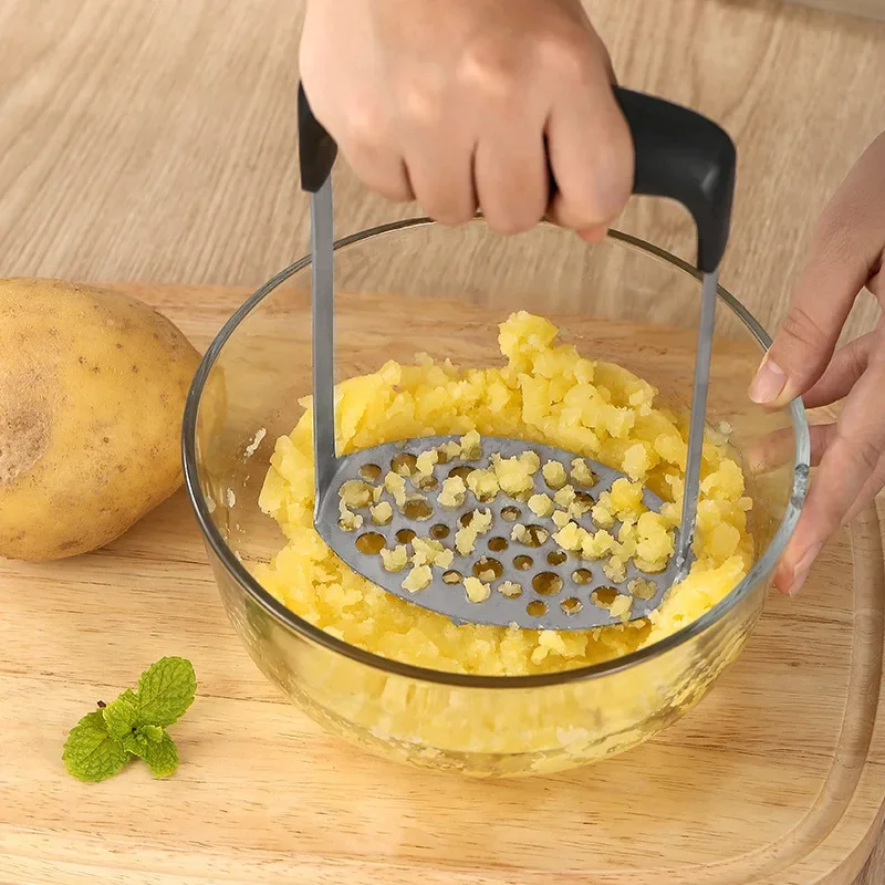 Potato Masher Stainless Steel Potato Masher Foldable Vegetables and Fruit Ricer Handheld Garlic Presser