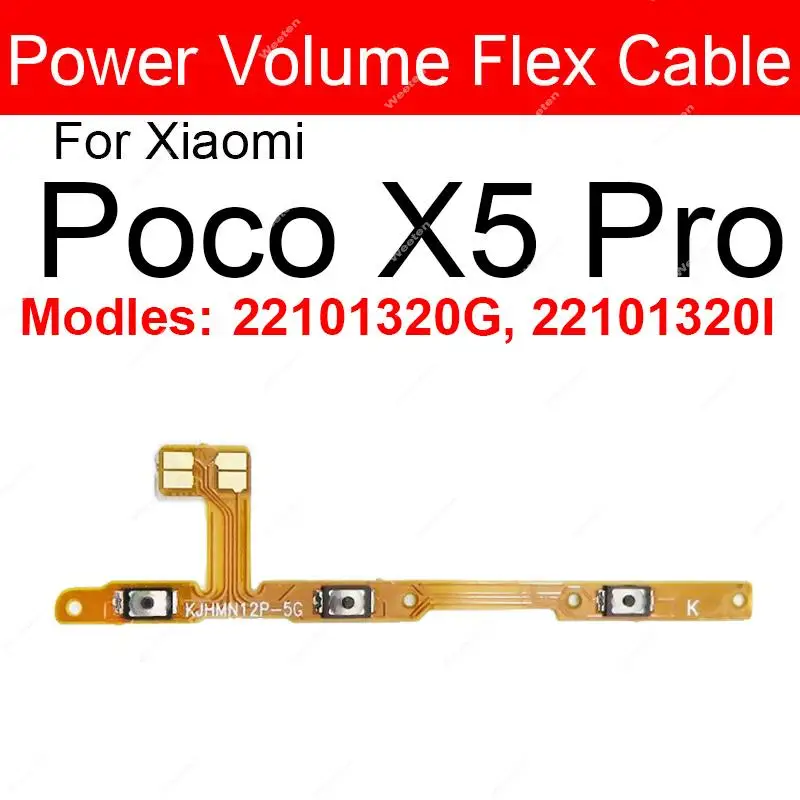 Power Volume Side Button Flex Cable Ribbon Replacement Parts