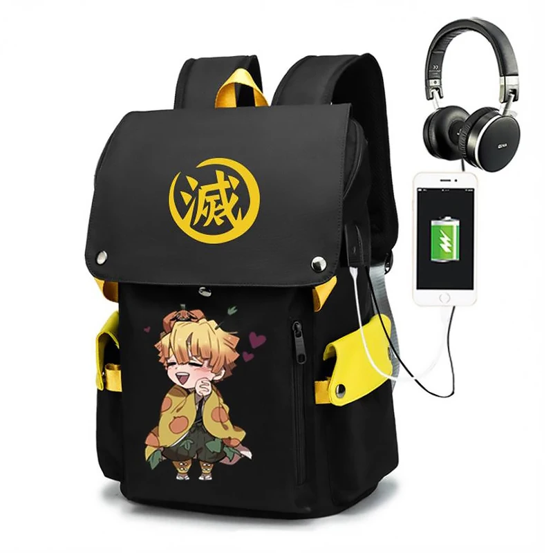 Demon Slayer Anime Backpack Boys Girls Kawaii Manga Schoolbag Oxford waterproof Bookbag Large Capacity Travel Bag for Kids Gifts 4