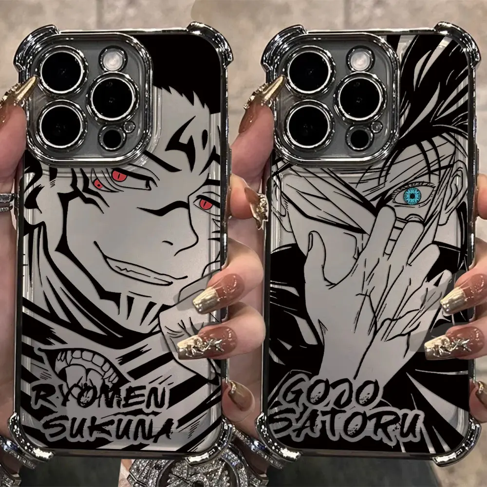 Anime Jujutsu Kaisen Gojo Plating Phone Case Cover