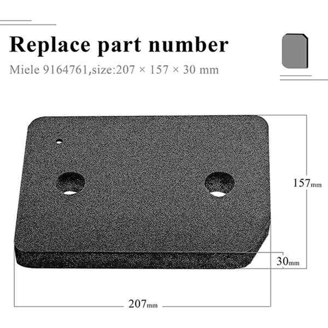 Dryer Filter 4 PCS Replacement Dryer Filter for Miele 9164761 for Dryer Heat Pump Filter Mat ACTIVE TDB230WP TCE530WP Etc