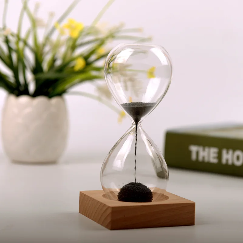 

Creative Personality Magnetic Hourglass Unique Home Office Decoration Magnet Sand Timer Decompression Toy Crafts Souvenir Gifts