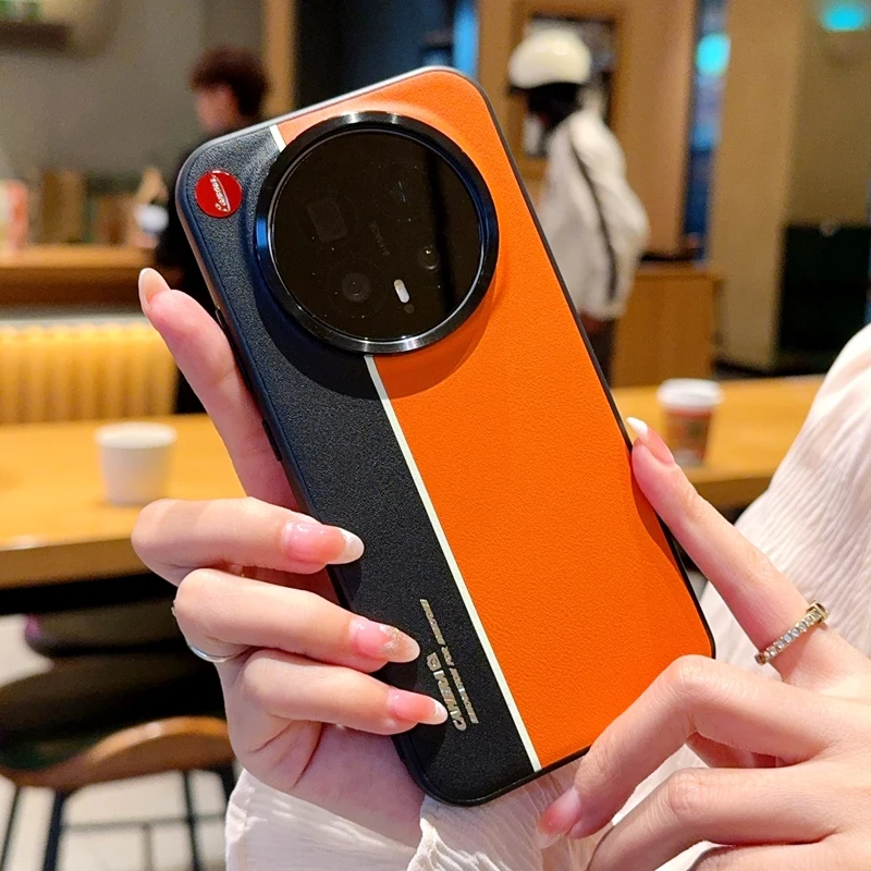 Fluorescent Color Leather Ultra-Thin Anti-Fall Shockproof Case