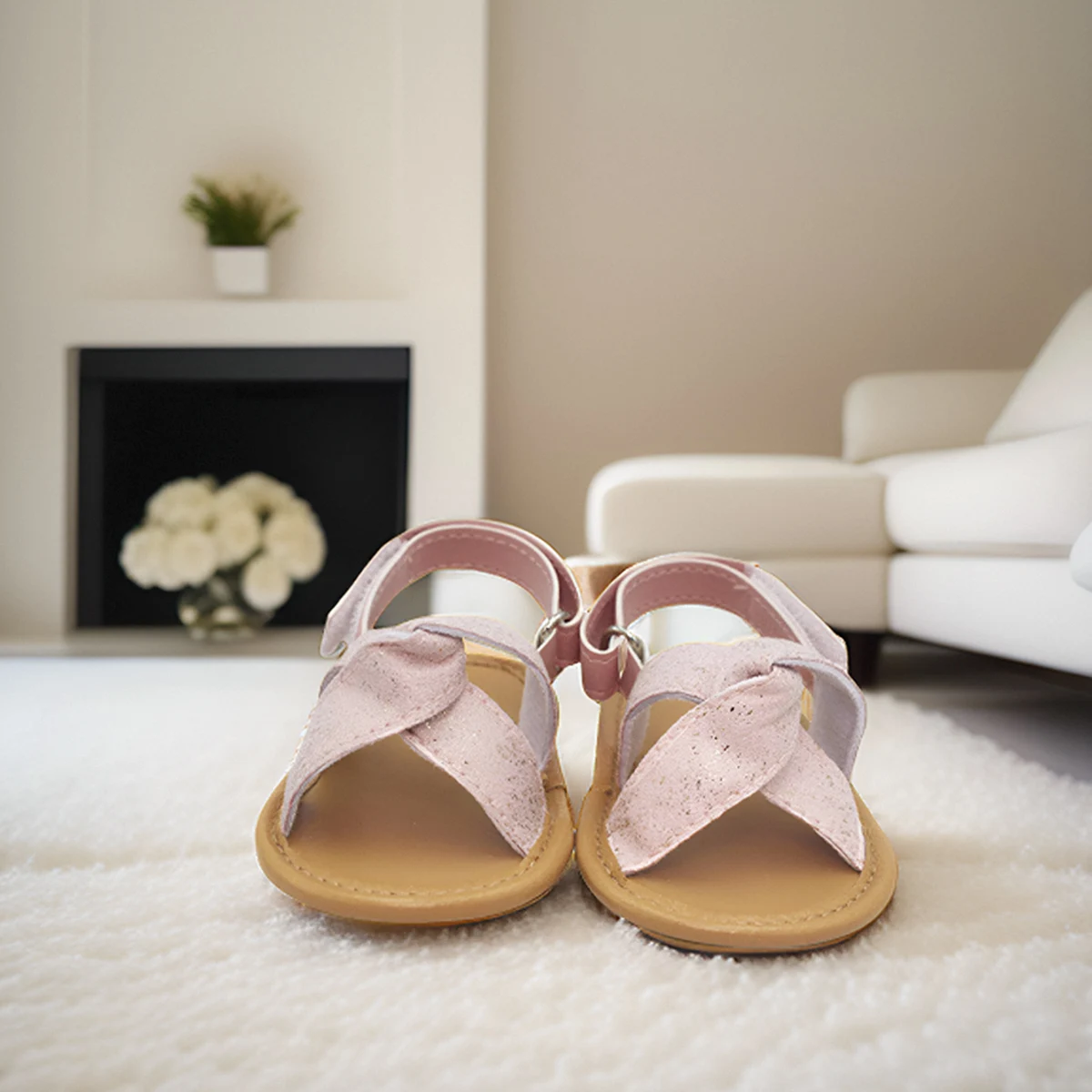 Baby Sandals Summer Style Bow Denim
