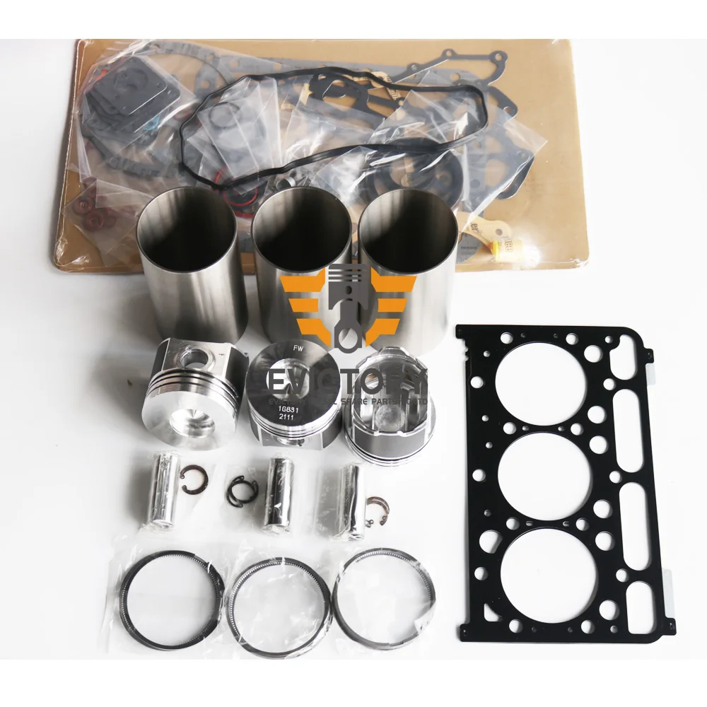 

EV D1803 ENGINE OVERHAUL GASKET KIT + PISTON RING LINER SLEEVE KIT