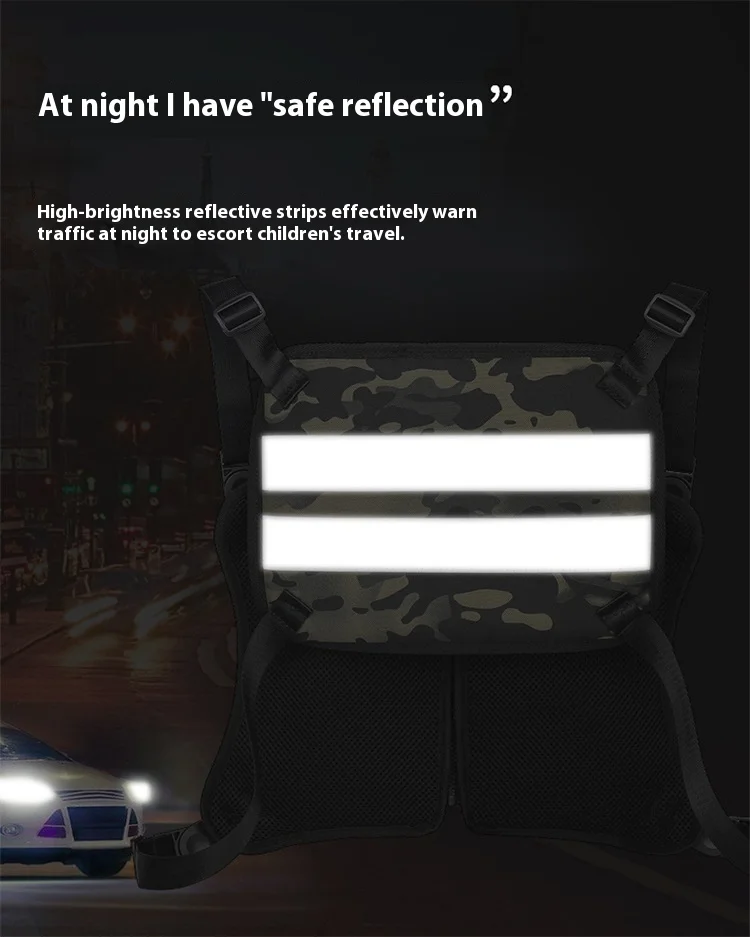 Nouveau sac de course de nuit en tissu Oxford camouflage pour hommes et femmes, sac de poitrine tendance de marque pour sports de plein air, sac à dos de cyclisme_voghion.com