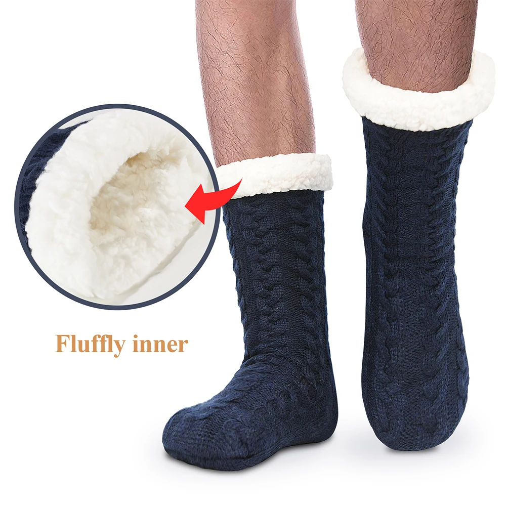 Thickened Winter Woven Thermal Cashmere Socks Floor Socks Women's Carpet Home Plus Socks Velvet Sleep Socks Slippers Leg Cover