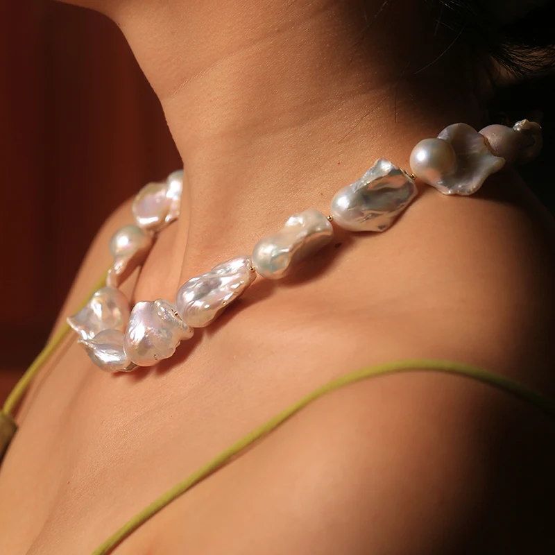High Quality Real natural freshwater Large Baroque pearl