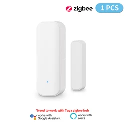 Tuya Zigbee Wireless Door and Window Magnetic Sensor Detector for Smart Home Automation (1pc)