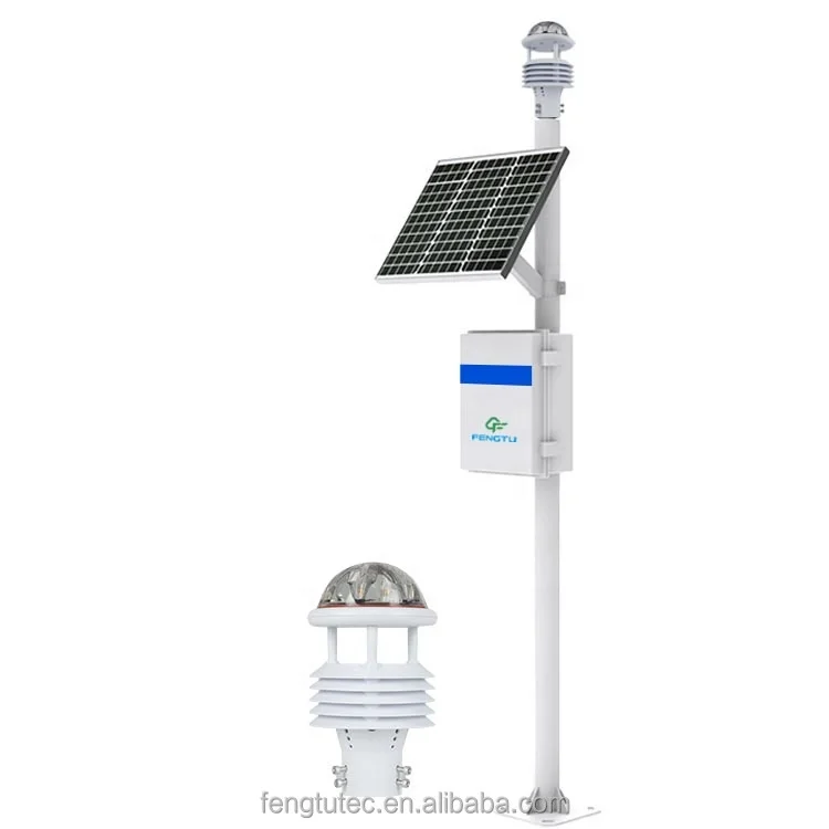 

Weather Station With Modbus With LCD Screen Solar Panel System Micro Weather Station For Weather Monitoring