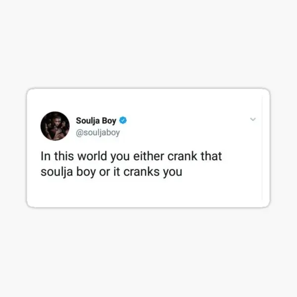 

Soulja Boy твит 5 шт. наклеек для украшения стен ноутбук детские наклейки Домашнее окно печать мультяшный фон