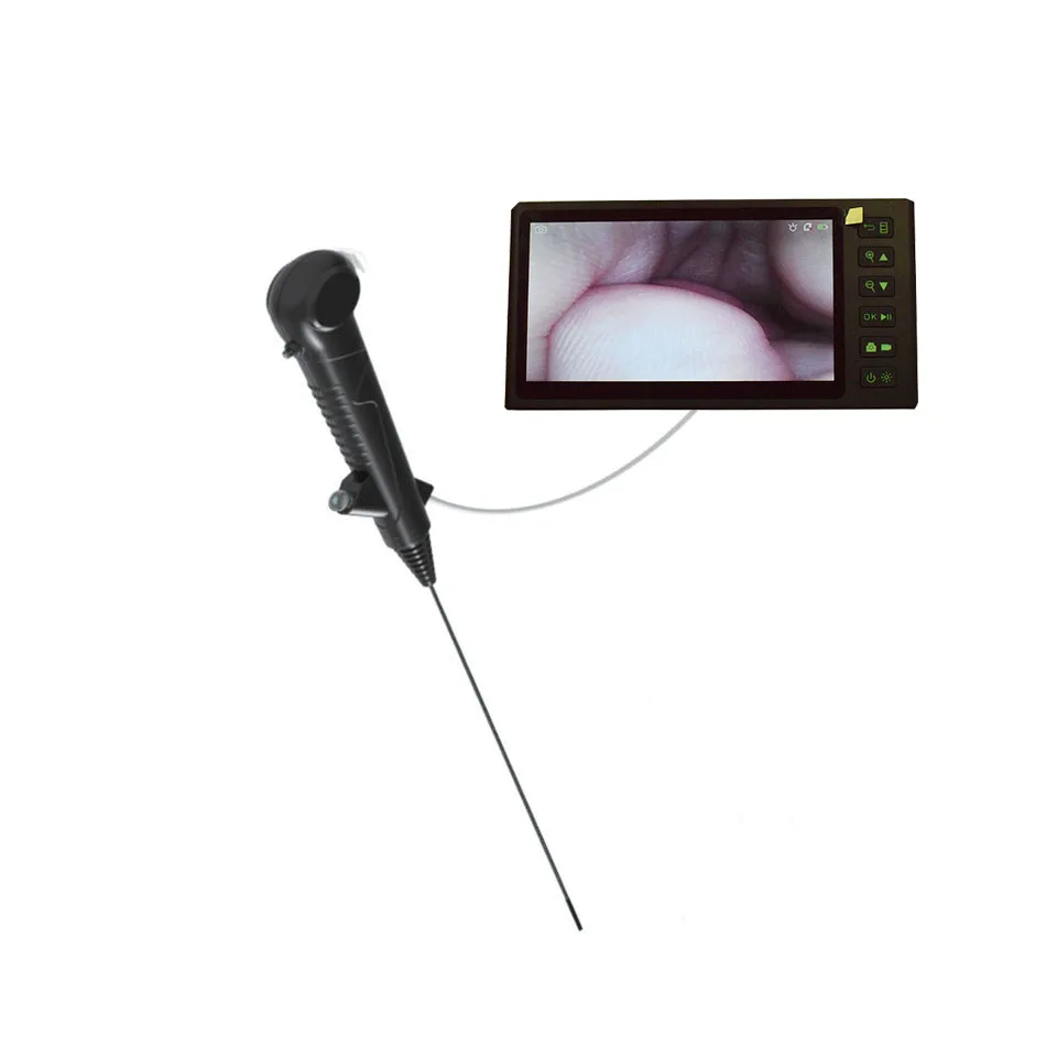 

Single use Ureteroscope connect 7 inch display screen Medical mini with 2 LED for disposable uroscope