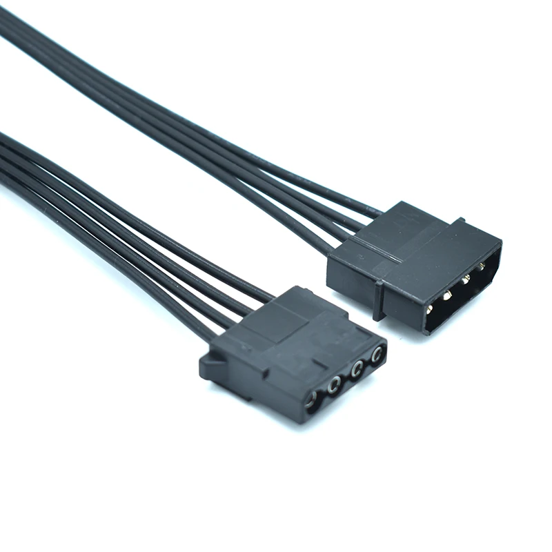 18AWG Molex 4 Pin IDE 4PIN Female to Male HDD IDE Computer Internal Power Supply Extension Cable