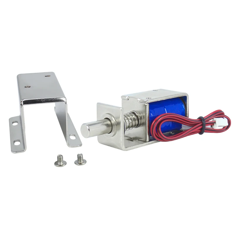 전자기 잠금 장치 12V24V 전기 제어 잠금 장치 전자기 래치 LY01 전자 잠금 장치 소형 전자석 푸시로드 전기