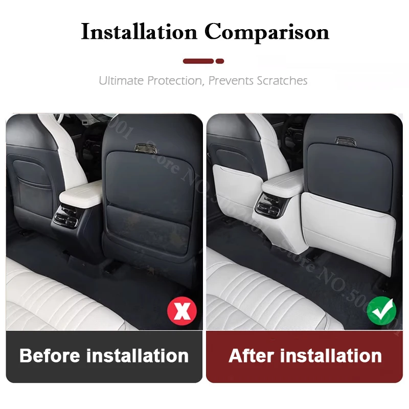 린크앤코 08 EM-P 2026 2027 차량용 스타일링 뒷좌석 발차기 방지 매트 시트 백 더러움 방지 패드 자동차 장식 액세서리