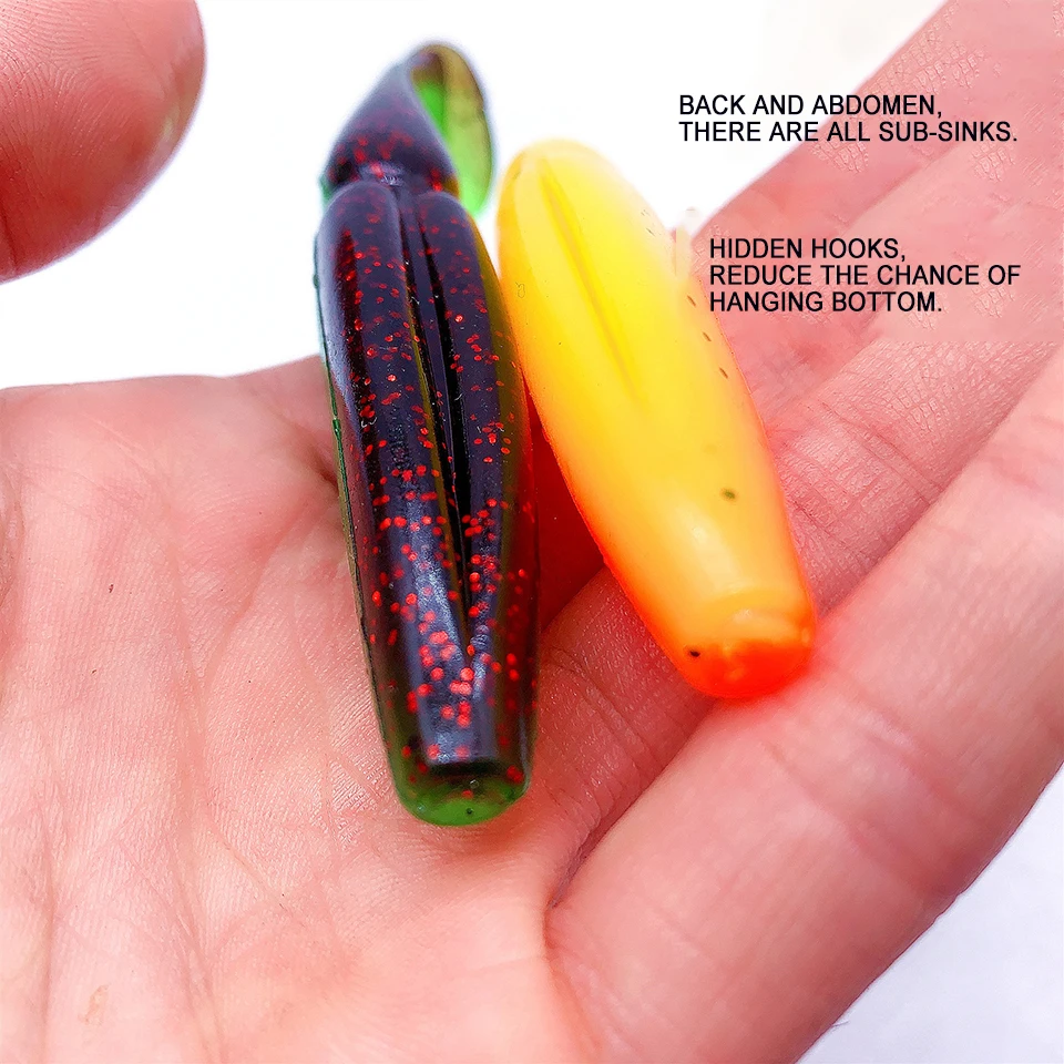 1Pcs Waist-tight T-tail Soft Lure 115mm/12.3g Wobbler Artificial Fishing Baits Silicone Long Cast Lure Soft Bait For Sea Fishing